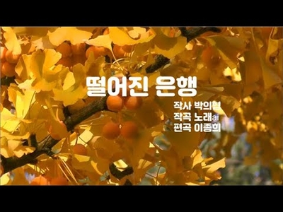 떨어진 은행