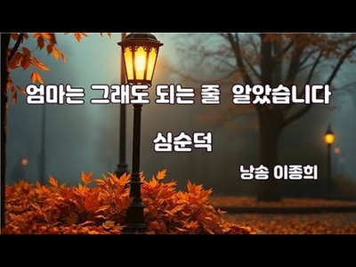 엄마는 그래도 되는 줄 알았습니다